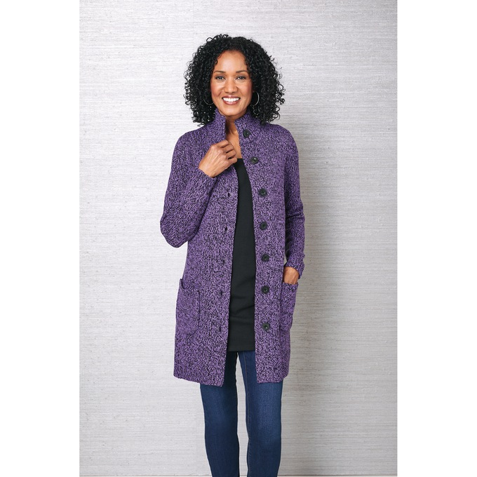 Marled Cardigan, , large