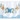 Butterfly Curtain Set, Blue, swatch