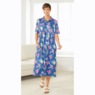 Short-Sleeve Collared Dress, , large