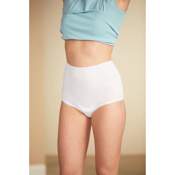 3 Pack Incontinence Briefs — Women's, White, large