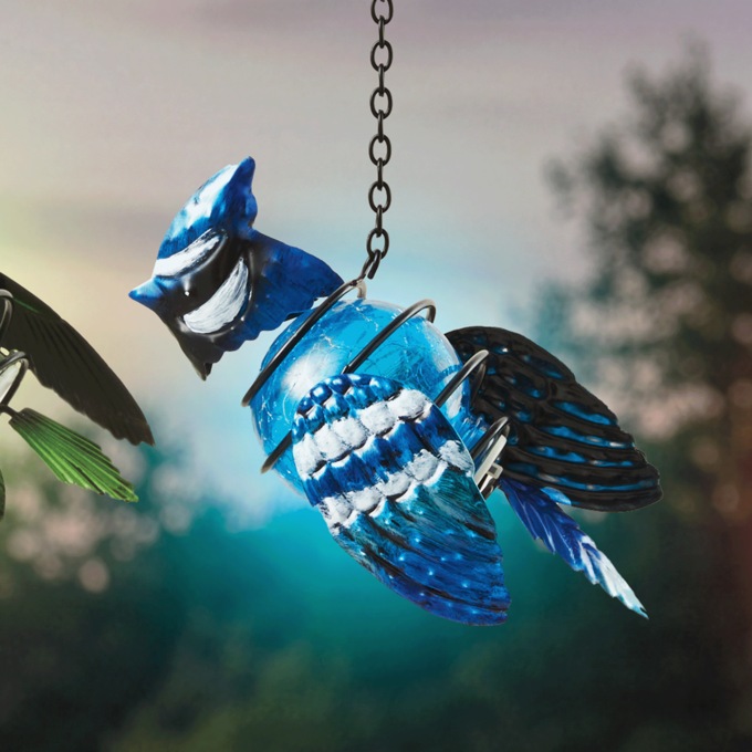 Hanging Bird Solar Lantern, , large