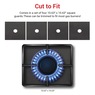 Set of 4 Gas Range Protectors, Black, large