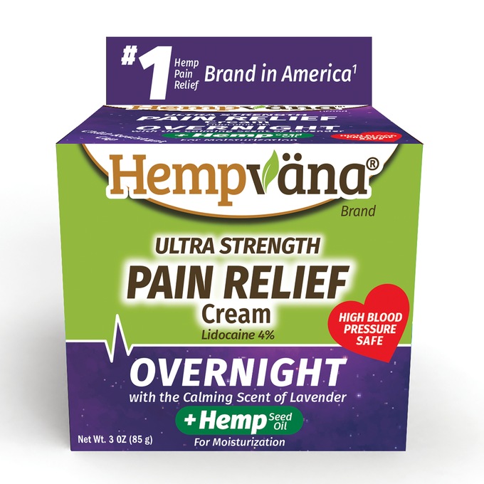 Hempvana Ultra Strength Overnight Pain Cream, , large