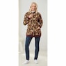 Snap-Front Cotton-Blend Women's Cardigan, , large