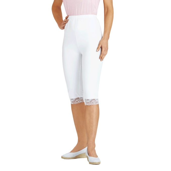 Lace-Trimmed Clam Diggers, , large