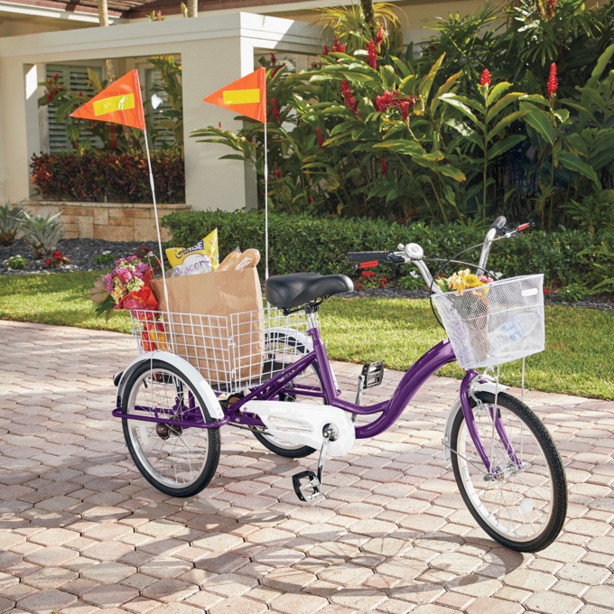  2-Pack Bike Safety Flag, Orange, large