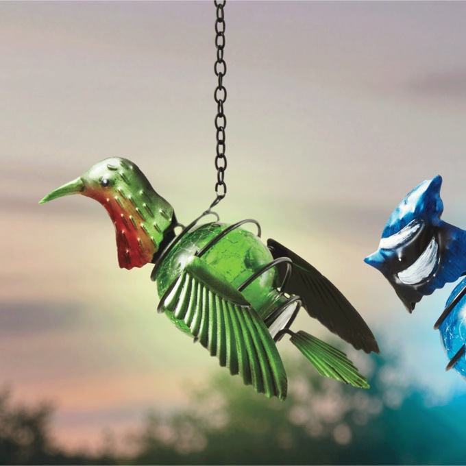 Hanging Bird Solar Lantern, , large