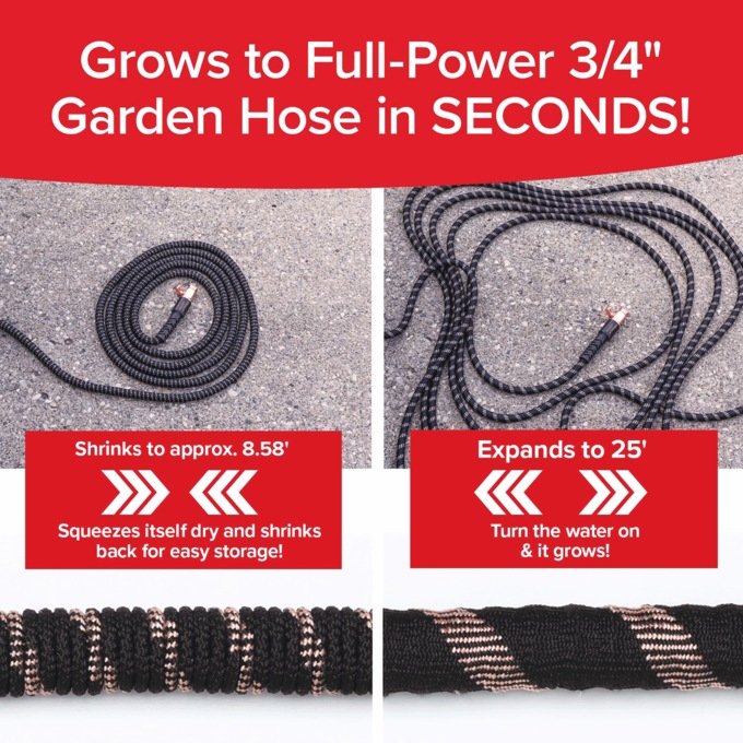 Copper Bullet Expanding Garden Hose 25 Feet, , large