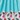 Sweetheart Neck Lounger, Aqua Cats, swatch