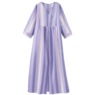 Embroidered Seersucker Maxi Lounger, , large