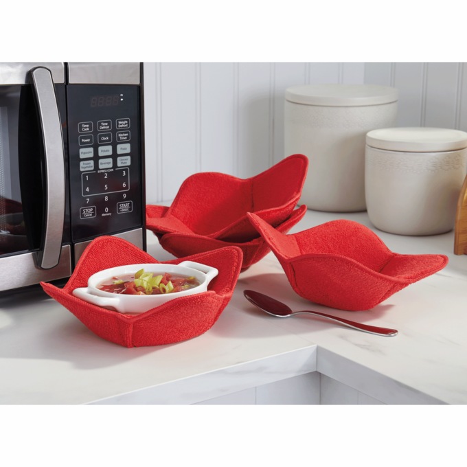 Set of 4 Microwave Bowl Huggers, , large