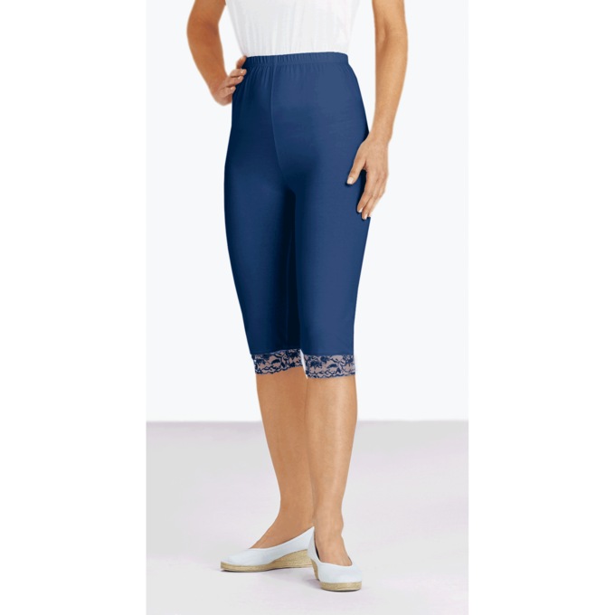 Lace-Trimmed Clam Diggers, , large