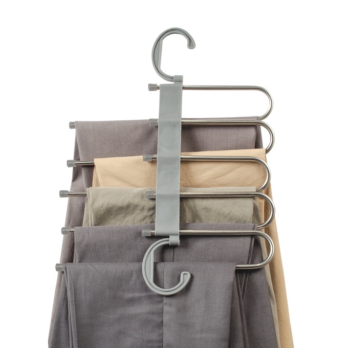 Space-Saving Pants & Accessory Hanger, , large