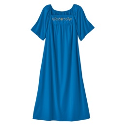 Embroidered Solid Waltz Lounger, , large