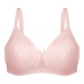 Bestform® Striped Wireless Cotton Bra, Pink, large