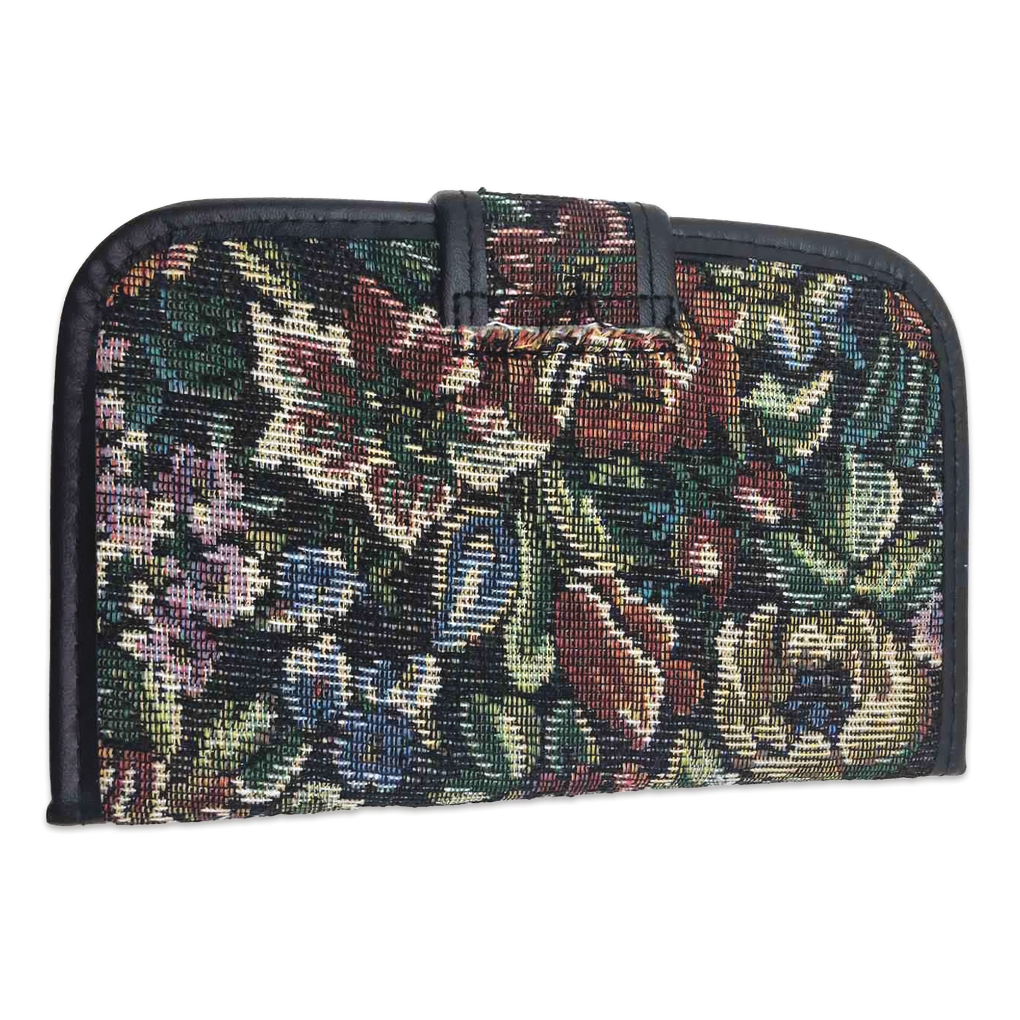 Fabric Daily Pill Holder, Dark Floral, large