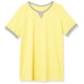 Contrast Trim Top, Sunshine Gray, large