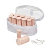 Conair 10-Piece Hot Rollers Set with Travel Bag, Pink, large