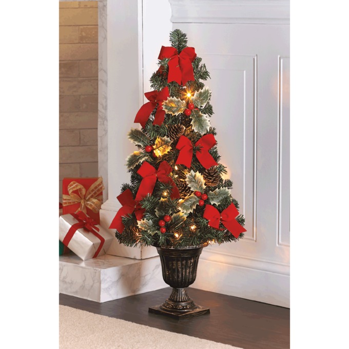 3' Lighted Christmas Tree, , large
