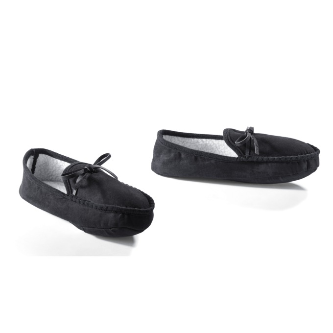 Women's Faux-Leather Moccasin Slipper, , large