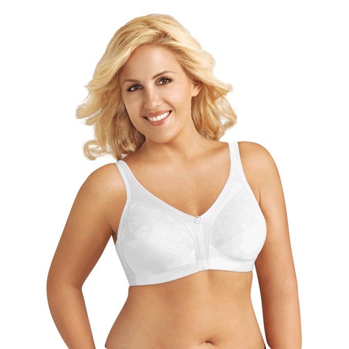 Exquisite Form® Fully Side Shaping Wireless Bra, White, large