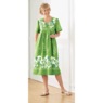 Border Print Patio Dress, , large