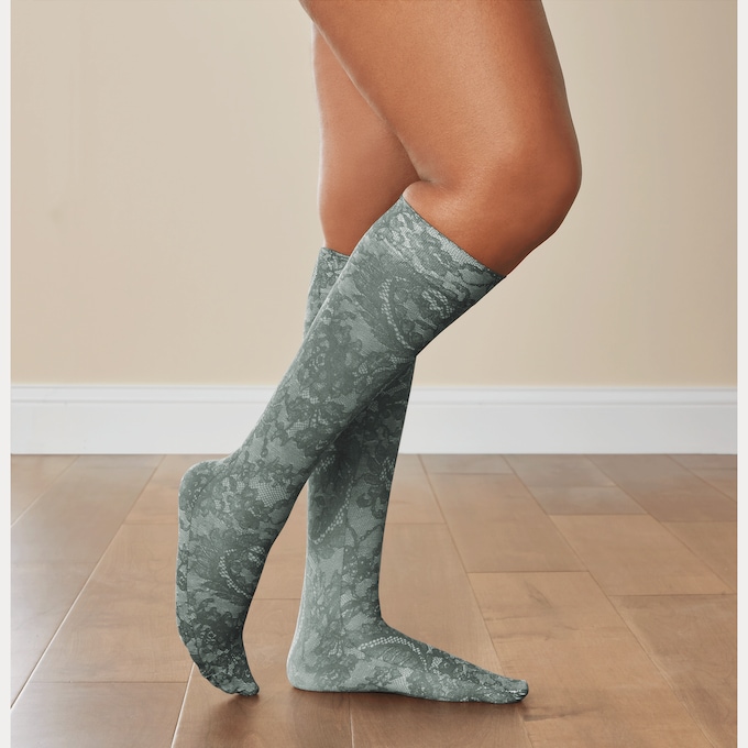 Celeste Stein Stylish and Latex-Free Mild Compression Socks - 8–15mmHg, , large