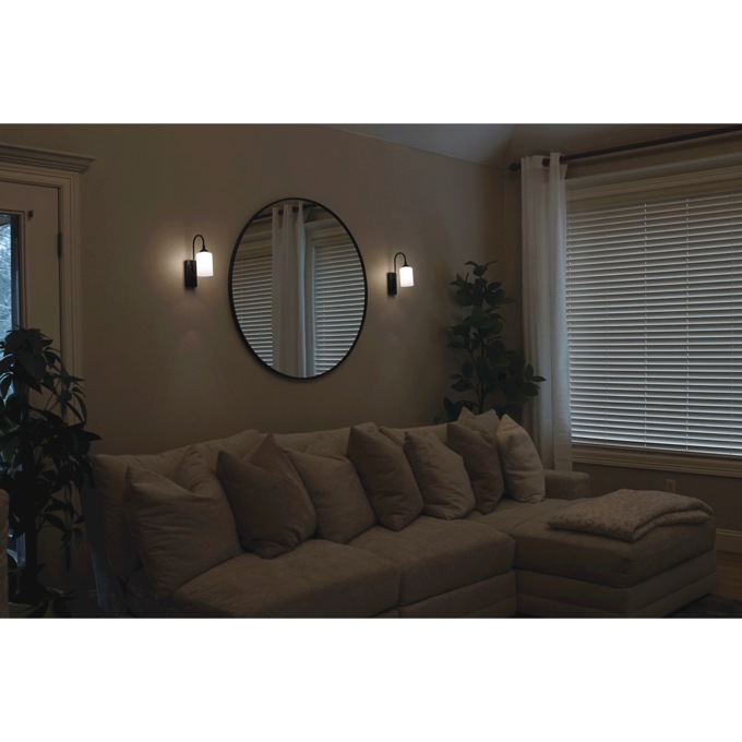 Smart Sconce, Black, large