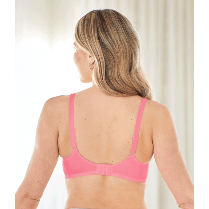 Bestform® Wireless Cotton Bra, Pink, large