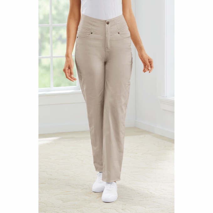Denim V-Yoke Jeans, , large