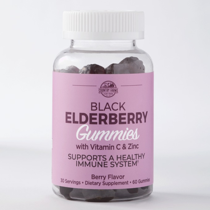 Black Elderberry Gummy Supplement, , large