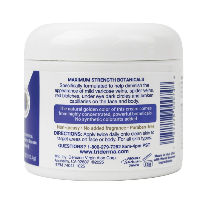 TriDerma Vein Defense Face & Body Cream, Multi, large