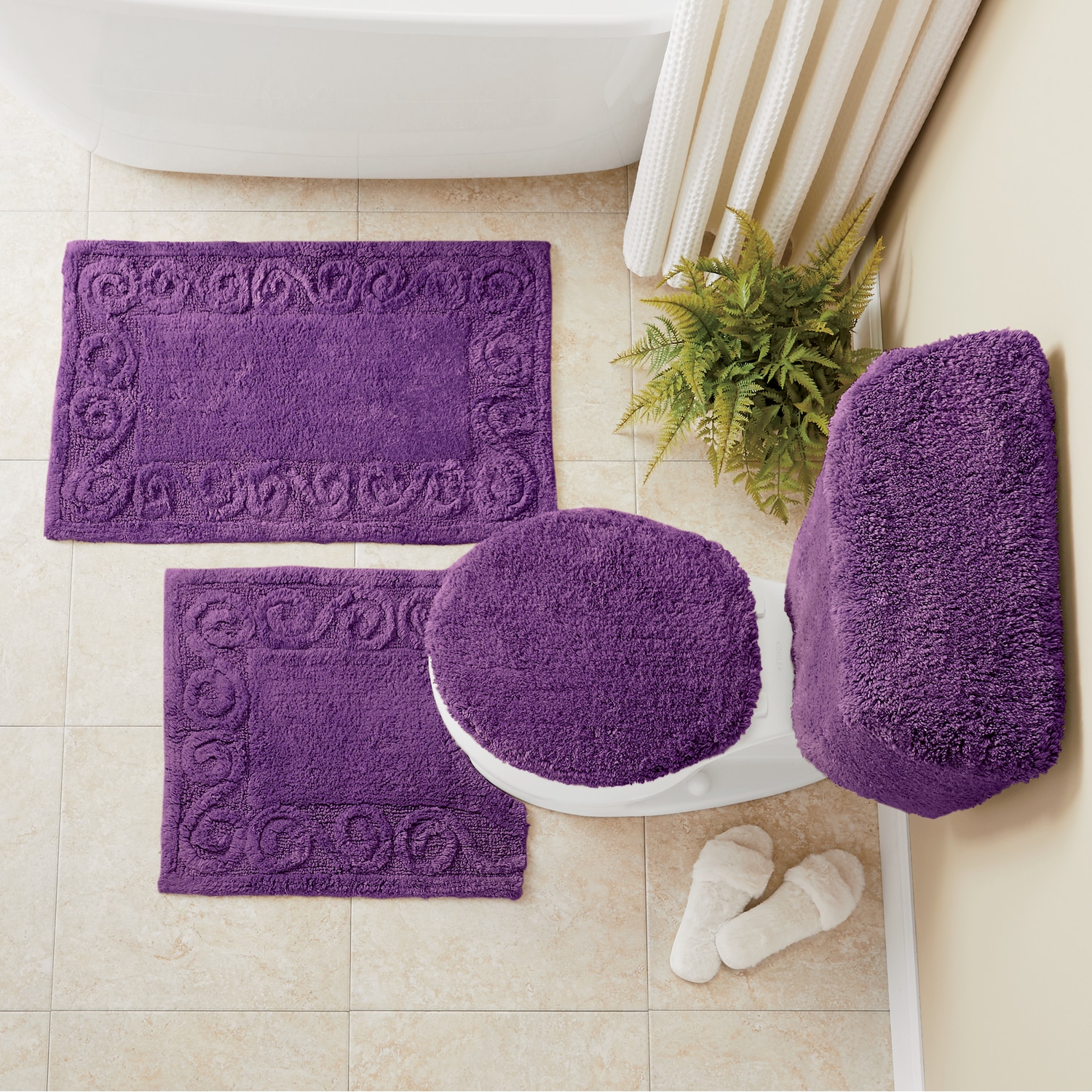 5Piece Scroll Bath Set Harriet Carter