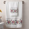2-Piece Butterfly Floral Bath Towel Set, , large