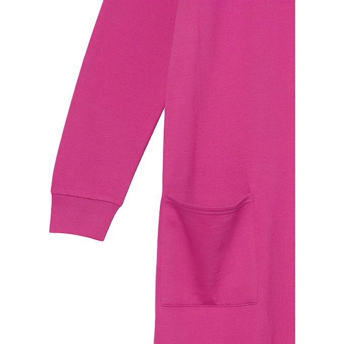 Solid Snap Front Robe, Plumberry, large