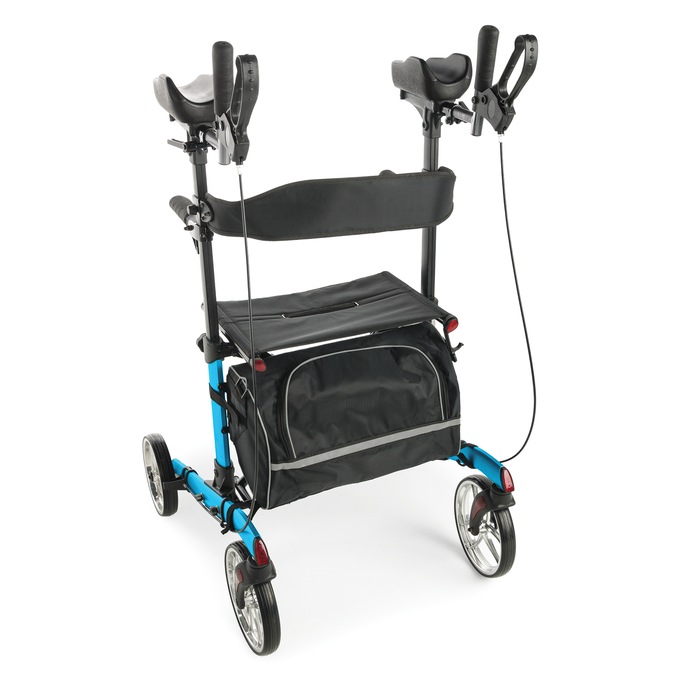 Upright Rollator, Blue, large