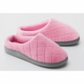 Quilted Trim Memory Foam Slippers, , large