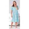 2-Pack Silky Tricot Nightgowns by Cozee Corner®, Seagrass Floral Seagrass, large