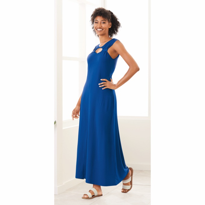 Sweetheart Neck Lounging Maxi, , large