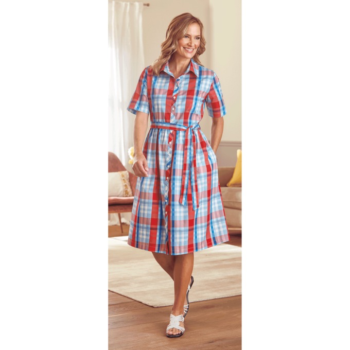 Plaid Dress, , large