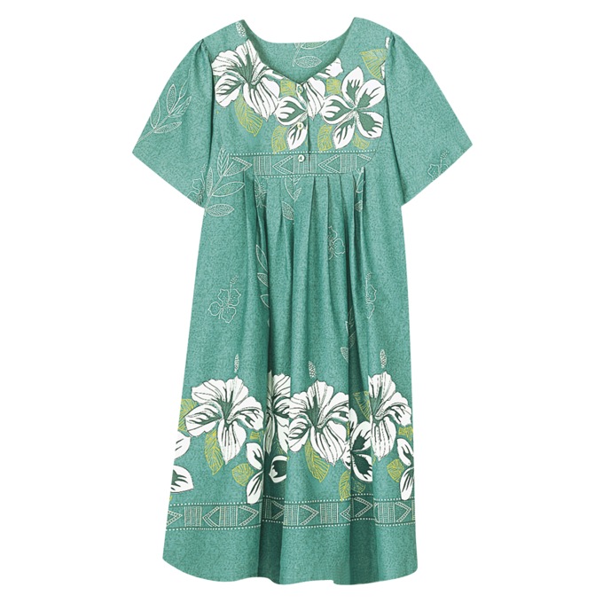 Border Print Patio Dress, , large