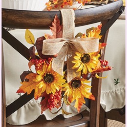 Mini Fall Hanging Wreath, , large