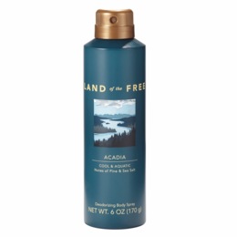 Land of the Free Acadia Deodorizing Body Spray, , large