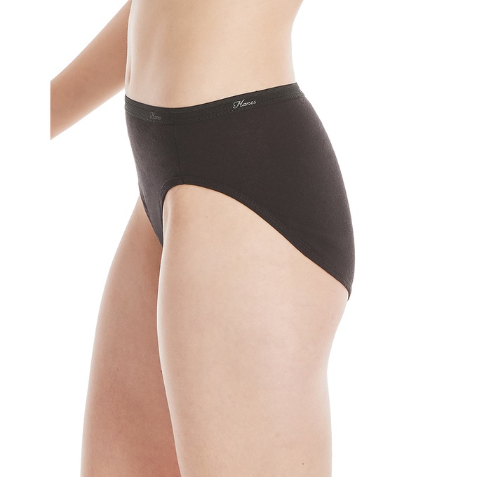 Hanes 10-Pack Hi-Cut Cotton Panty, , large