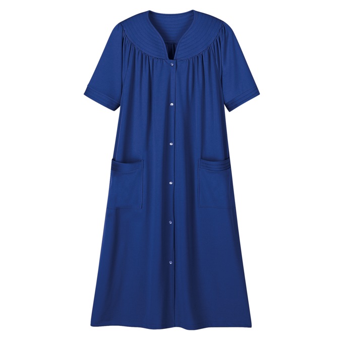 Polyester Snap-Front Duster, , large