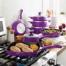 Chef Tested 11-Piece Granite Ceramic Nonstick Cookware Set, , large