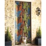 Butterfly-Print Mesh Screen Door, , large