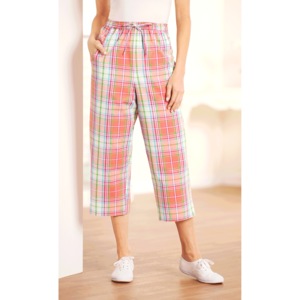 Plaid Capris, , large