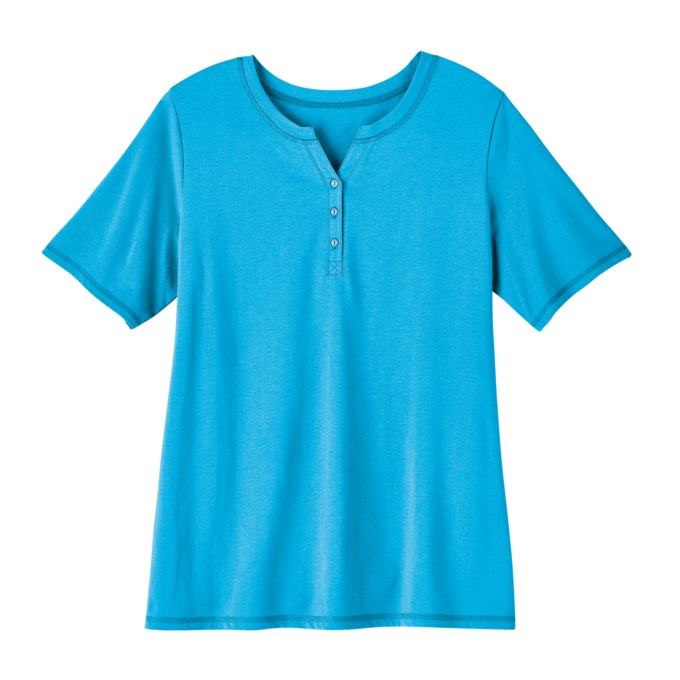 Printed Capri Pajama Set, Cyan, large