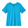 Printed Capri Pajama Set, Cyan, large